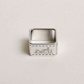 全2色★HERMESロゴ刻印スクエアスカーフリングBolduc scarf ring 全2色☆HERMESロゴ刻印スクエアスカーフリングBolduc scarf ring